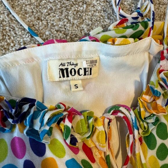 Women’s All Things Mochi Blessica Mini Dress | Small | Rainbow Dot - Picture 6 of 7